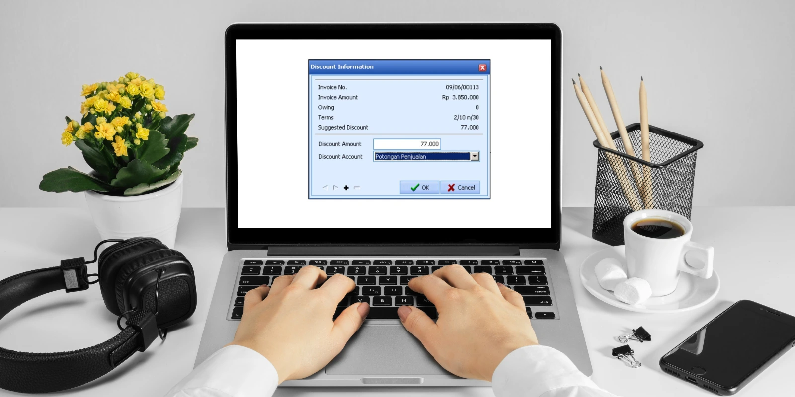 Mencatat Penerimaan Pelanggan di Sales Receipt Accurate