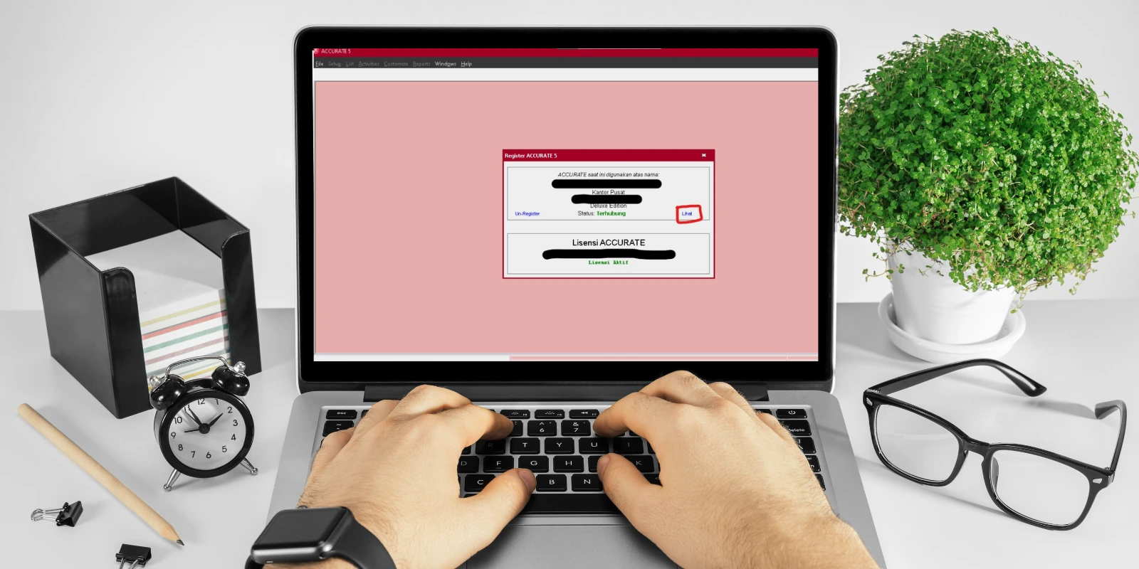 Sudah Register Tapi Tiba tiba Unregistered pada Accurate