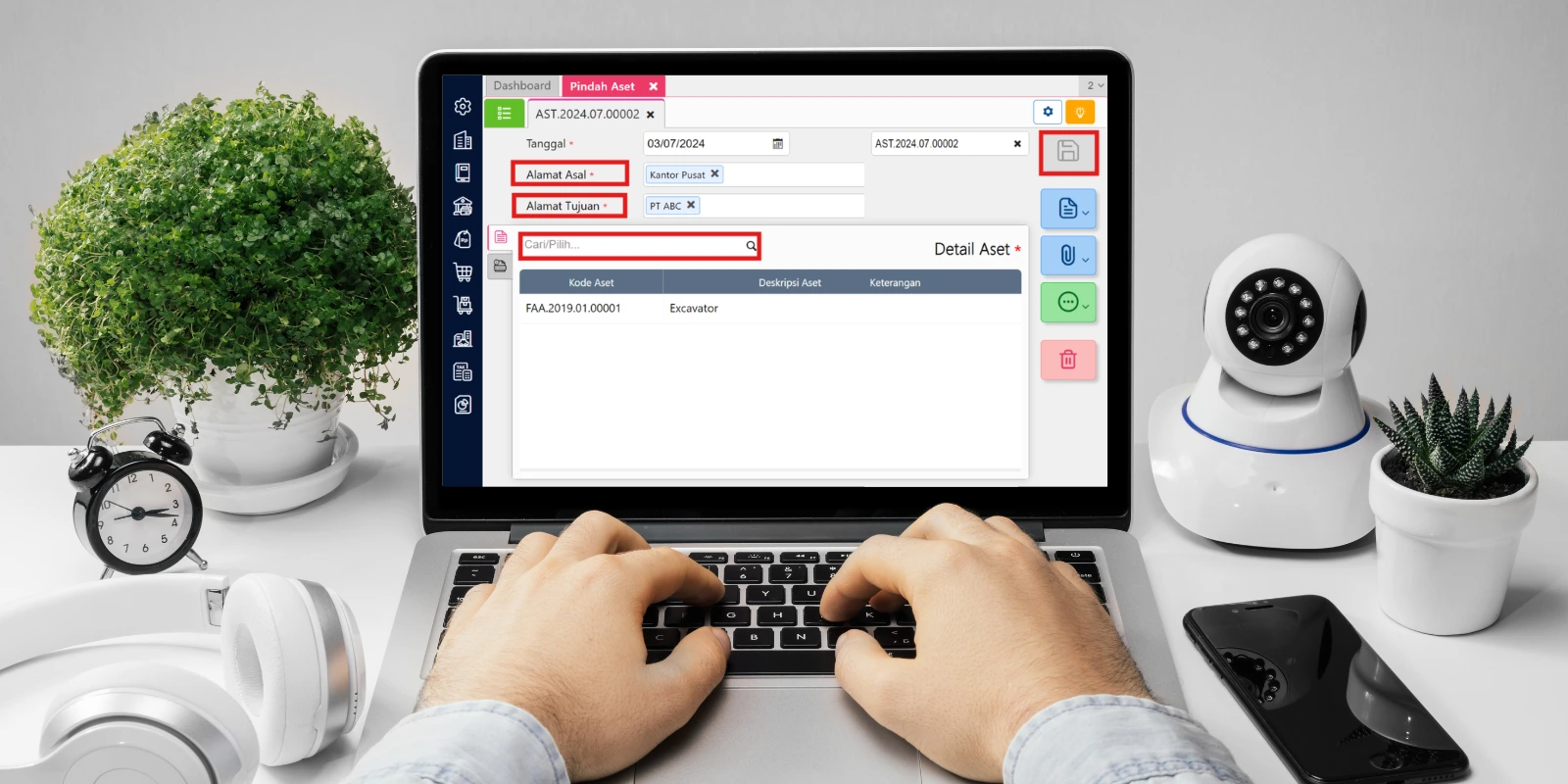 Cara Membuat Transaksi Pemindahan Aset di Accurate Online