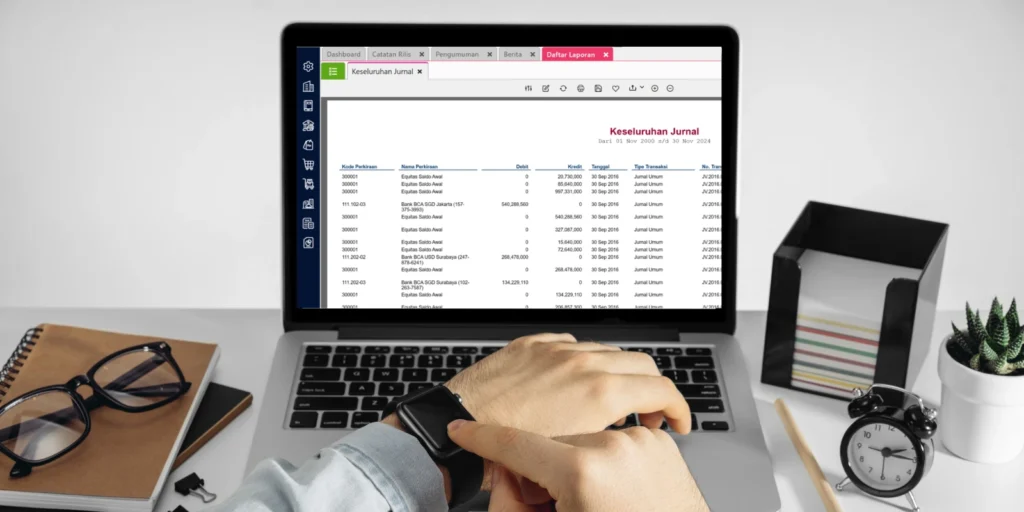 Merubah Tampilan Laporan Keseluruhan Jurnal Accurate Online