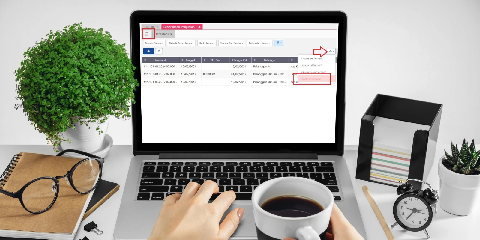 Cara Impor TikTok Settlement pada Accurate Online