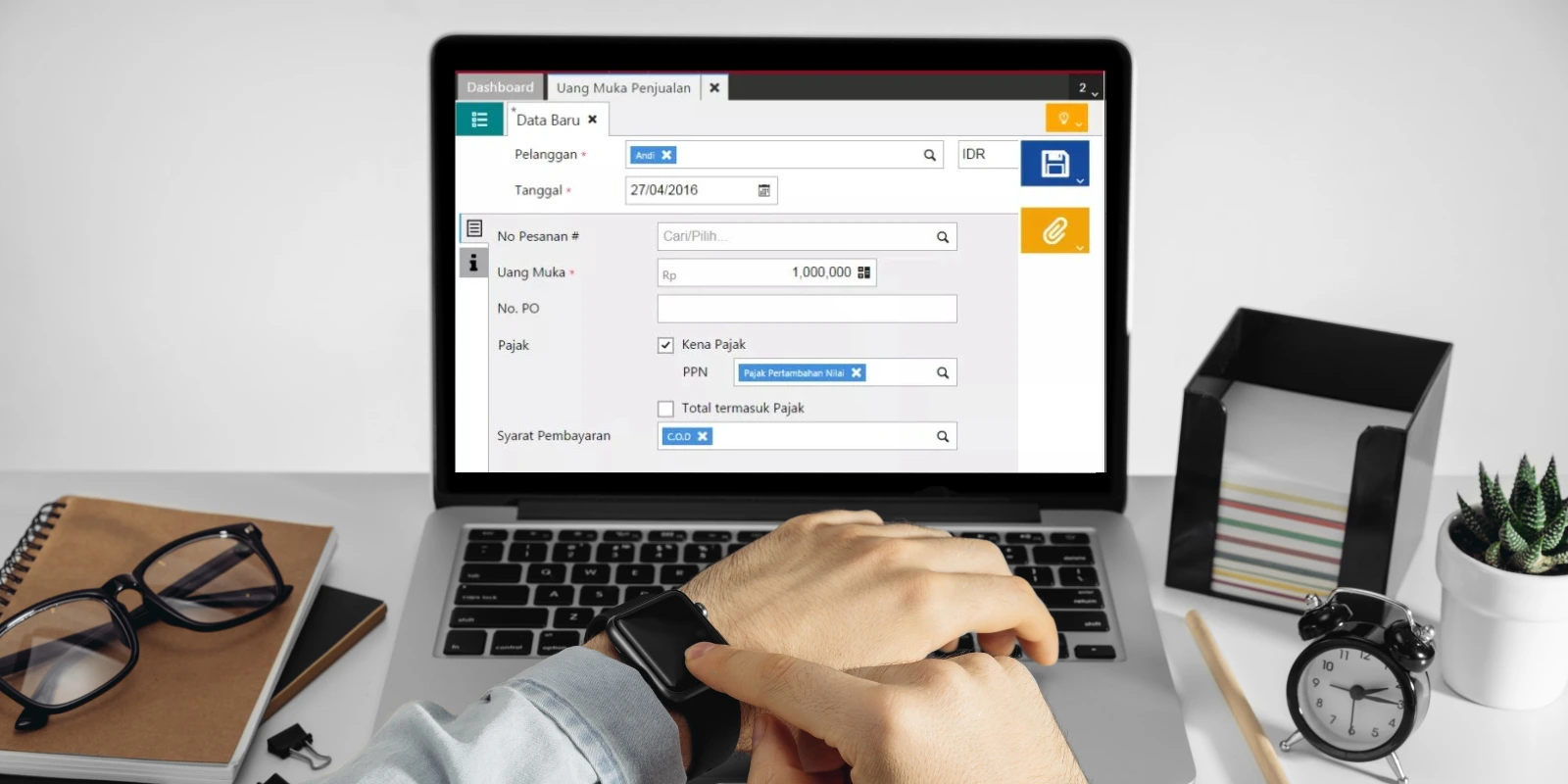 Cara Membuat Uang Muka Penjualan di Accurate Online