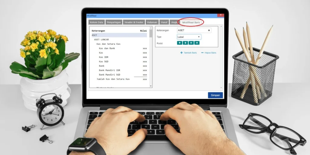 Cara Memodifikasi Laporan Keuangan di Accurate Online