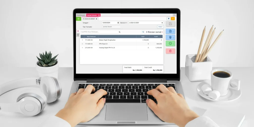 Setting Beban PPh Badan Tahunan di Accurate Online