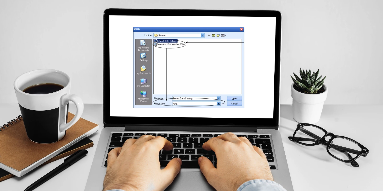 Settingan Mengimpor File XML Database Cabang di Accurate