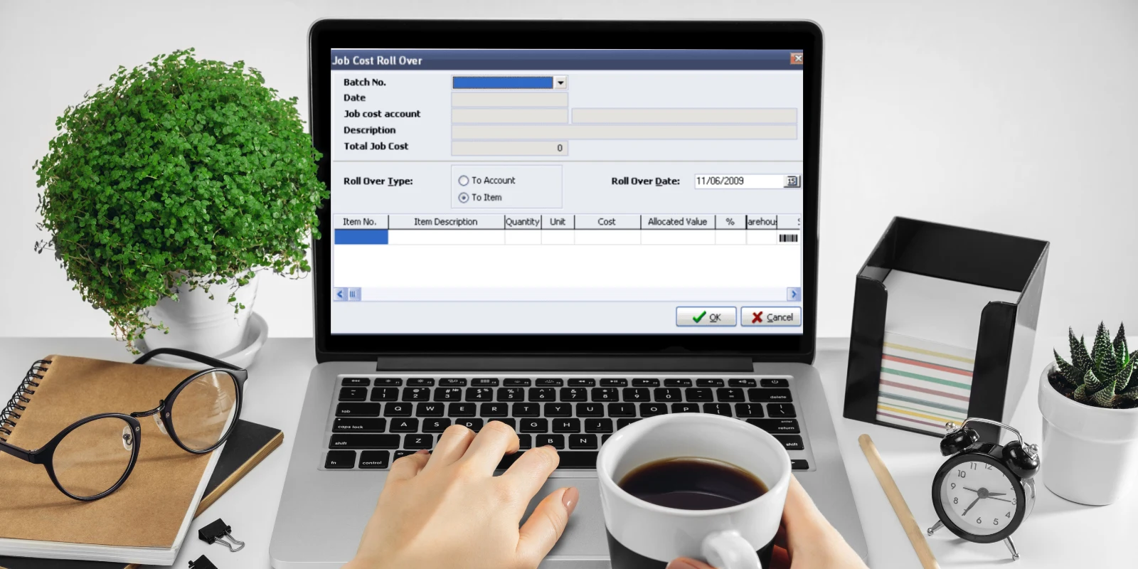 Aktivitas Roll Over [Finishing Job Costing] di Accurate