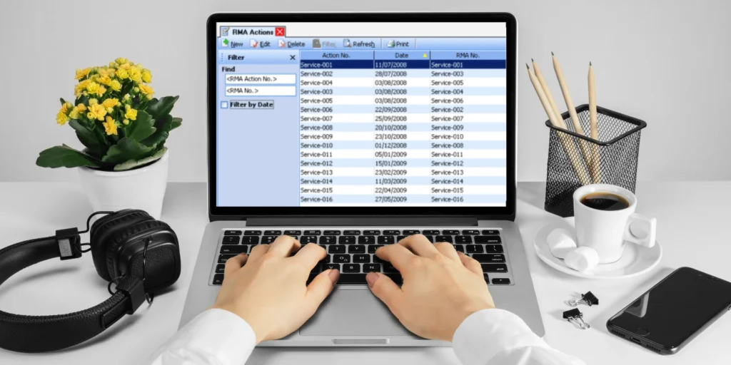 Cara Melihat Tabel Daftar Formulir RMA Action di Accurate