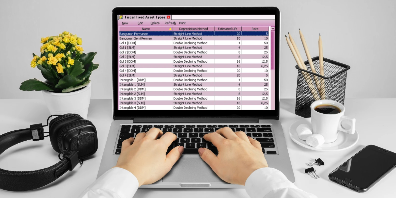 Daftar Fiscal Fixed Asset Type Perusahaan di Accurate