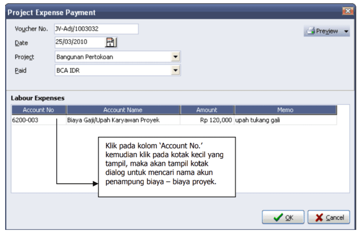 Membuat Expense Payment Pembayaran Upah di Accurate