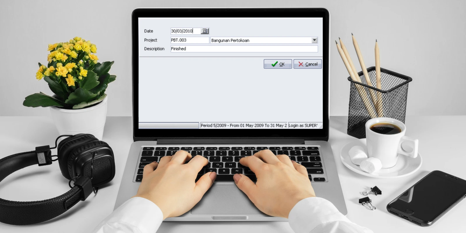 Membuat Penyelesaian Proyek [Project Ending] di Accurate