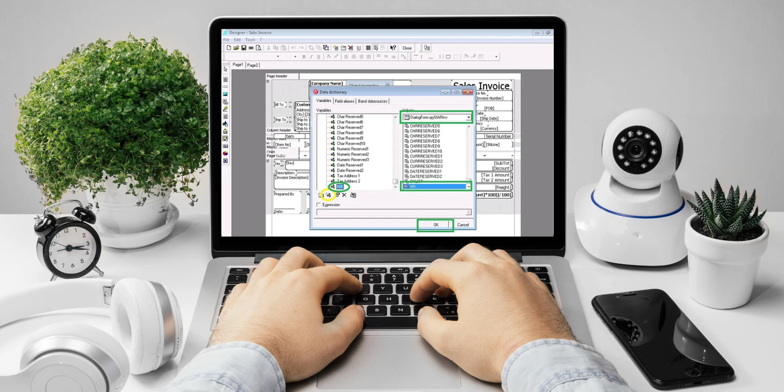 Menampilkan Nomor NIK di Preview Sales Invoice Accurate