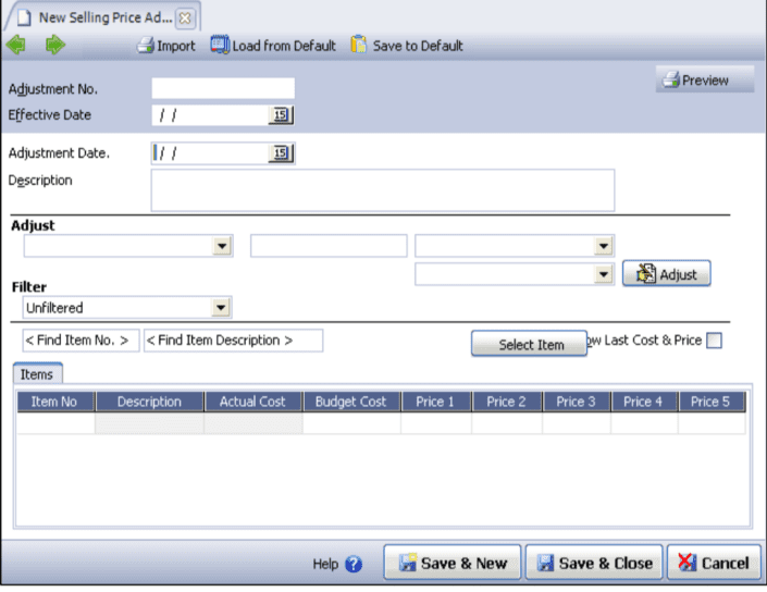 Penyesuaian Anggaran Harga Bahan Baku di Accurate