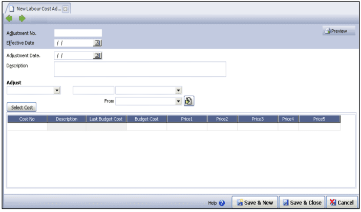 Penyesuaian Anggaran Upah Proyek di Database Accurate