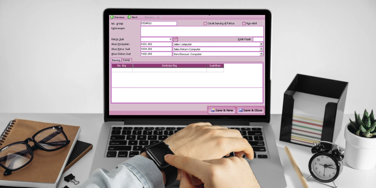 Cara Membuat Item Baru Tipe Grouping pada Accurate
