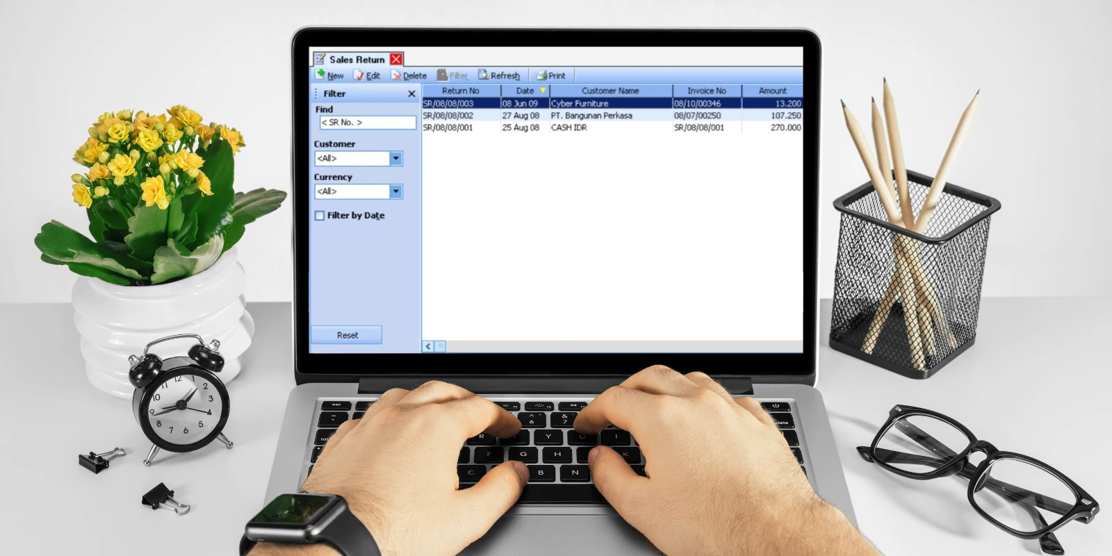 Daftar Retur Penjualan [List of Sales Return] di Accurate