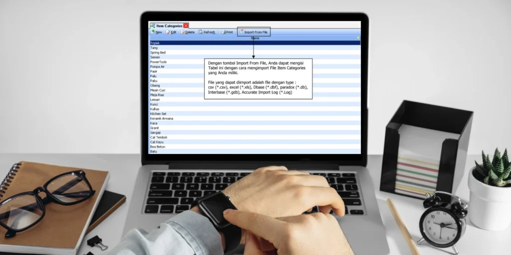 Fitur Daftar Kategori Barang [Item Category] di Accurate