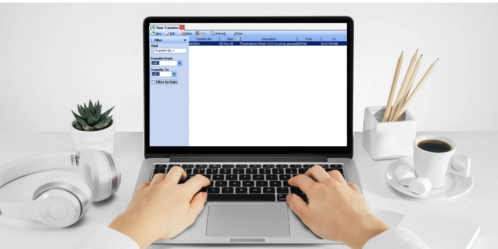Melihat Daftar Formulir Pemindahan Barang di Accurate