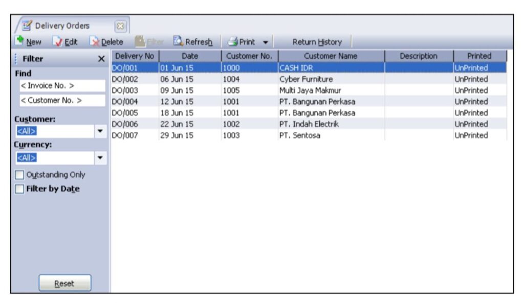 Mengedit Menghapus Pengiriman Pesanan pada Accurate