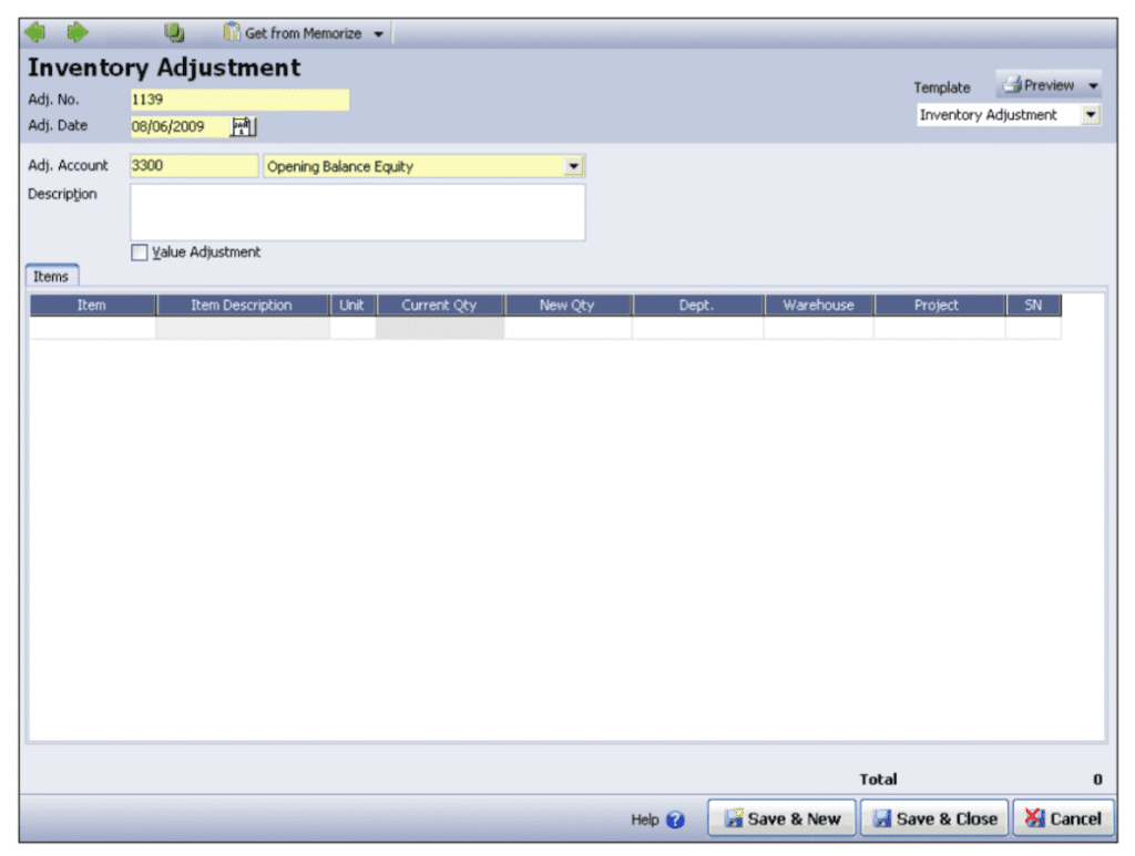 Penyesuaian Persediaan Inventory Adjustment di Accurate