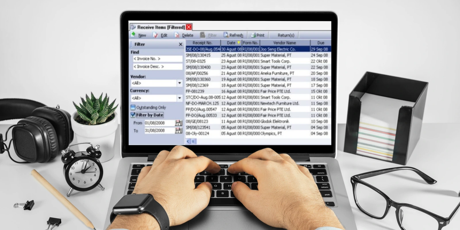 Cara Melihat Daftar Penerimaan Barang pada Accurate
