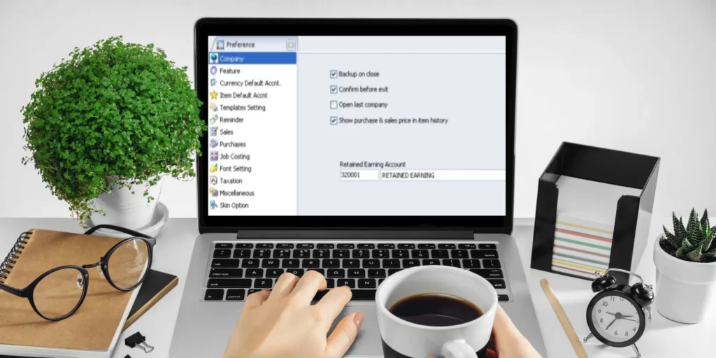 Fitur Preferensi (Setup References) pada Accurate