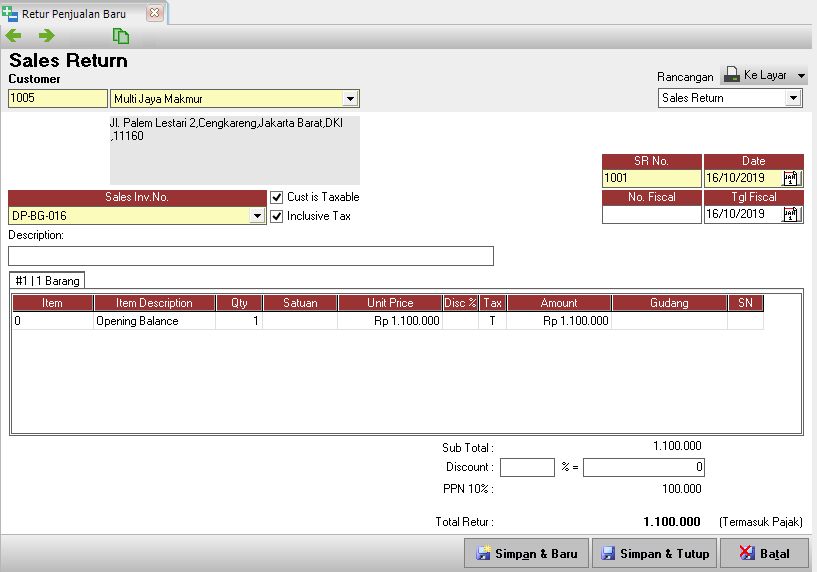 Mengembalikan Uang Muka Penjualan dan PPN di Accurate