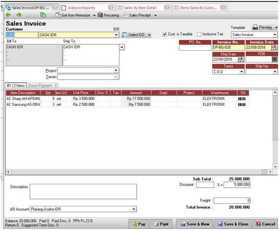 Menghitung Alokasi Diskon Faktur Tiap Barang di Accurate