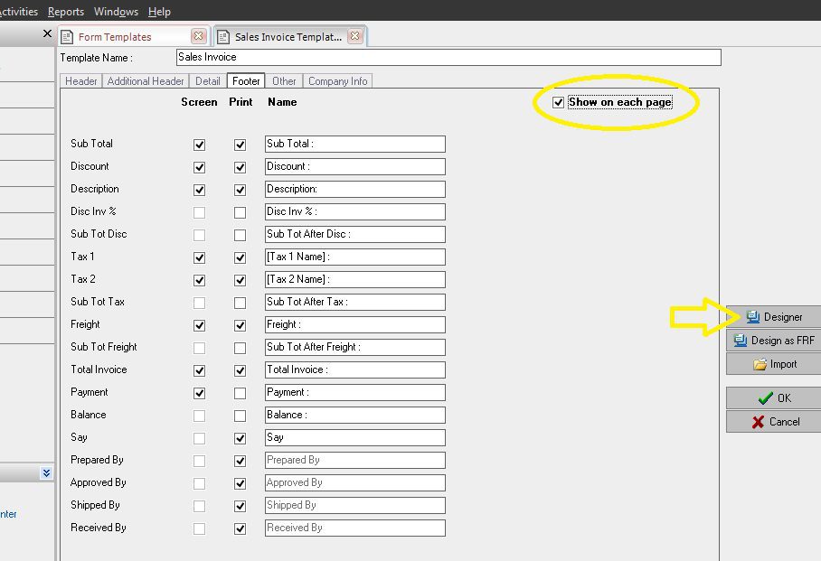 Sub Total Menampilkan Total Amount Perhalaman Accurate