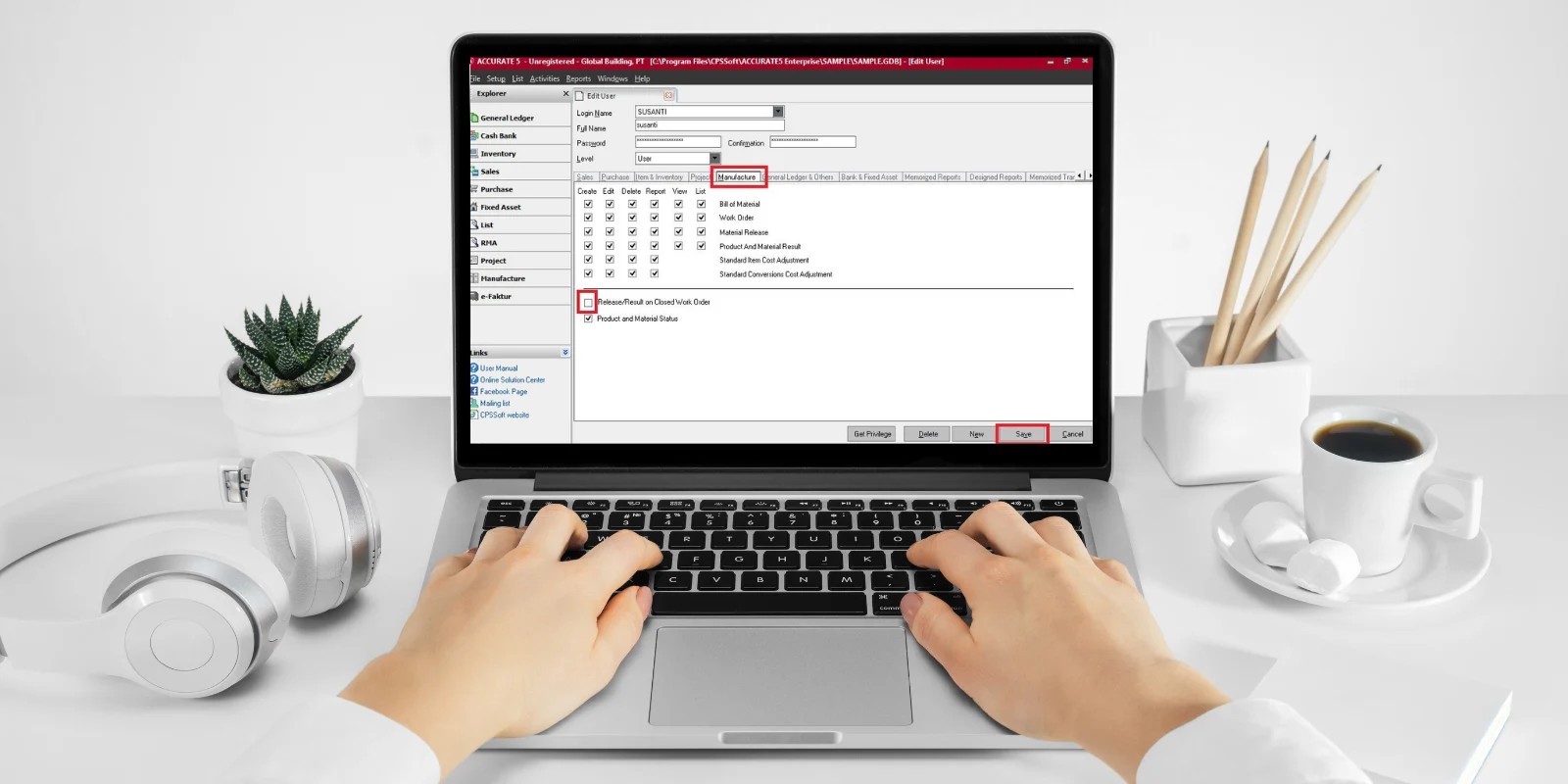 Tidak Menampilkan Work Order Status Closed di Accurate