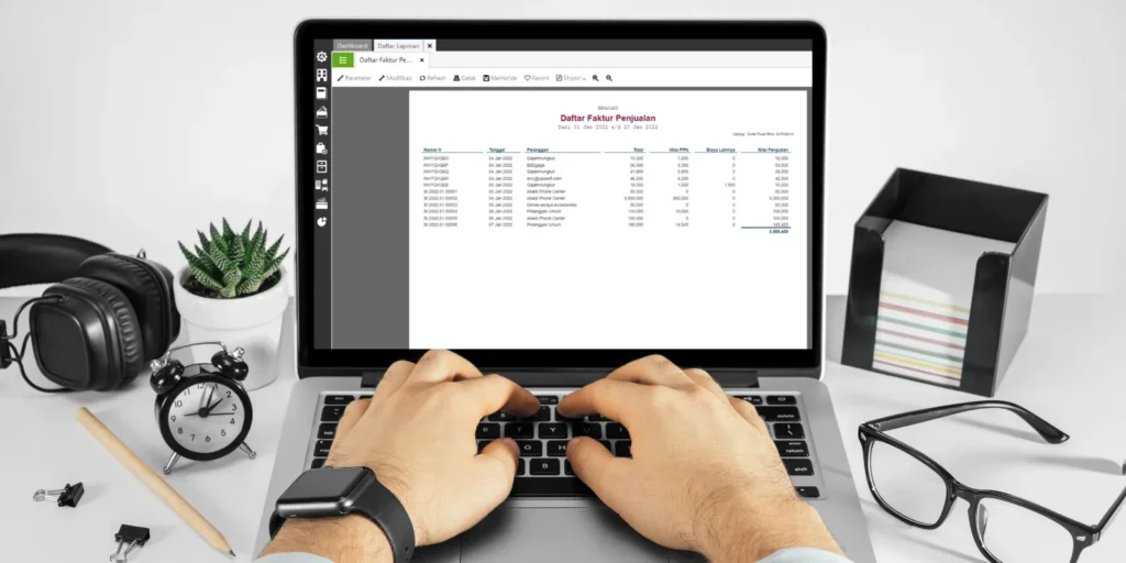 Laporan dari Nilai Penjualan Bulan Ini di Accurate Online