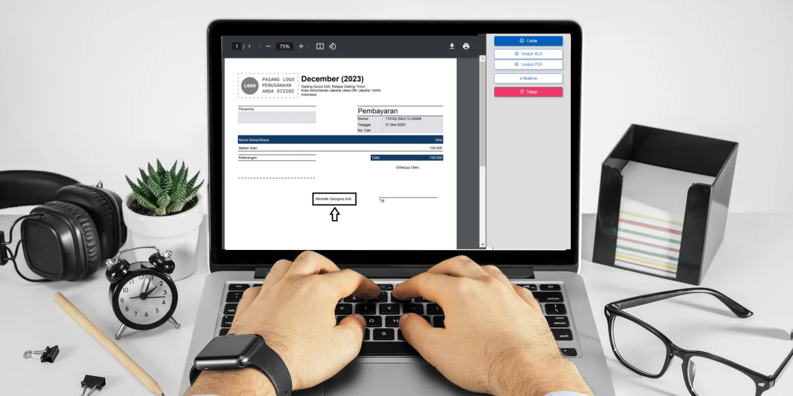 Menampilkan Nama User di Cetakan Transaksi Accurate Online