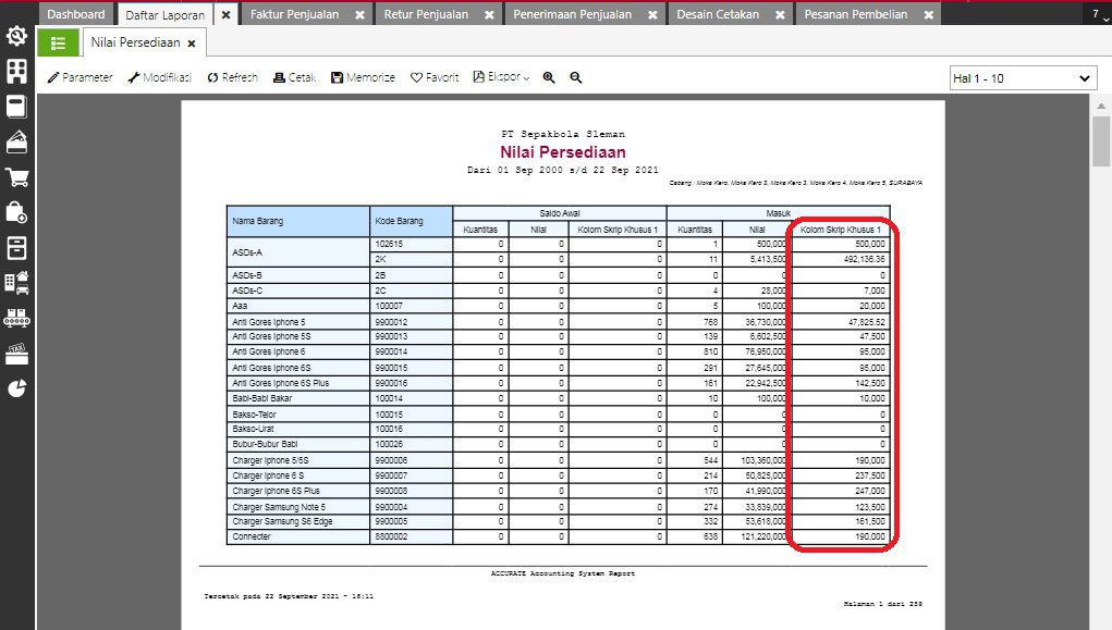 Menampilkan Rumus Skrip Harga Satuan di Accurate Online