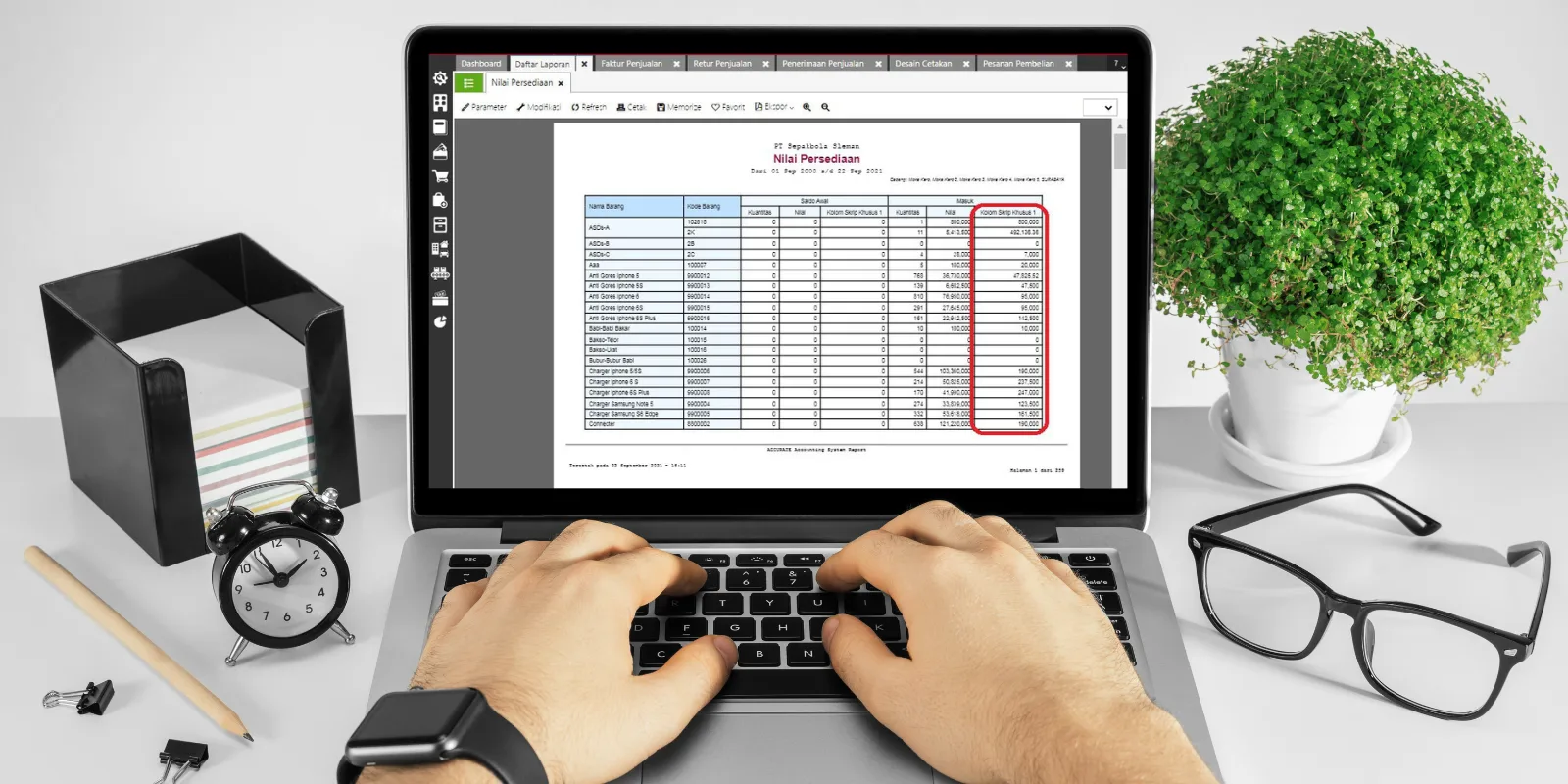 Menampilkan Rumus Skrip Harga Satuan di Accurate Online