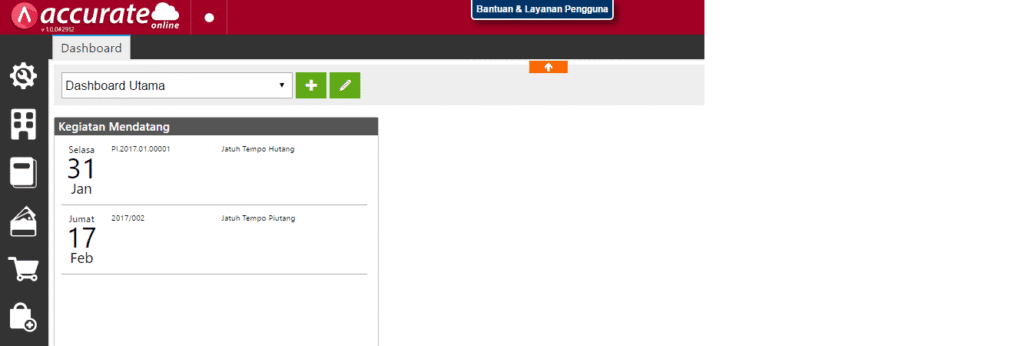 Menampilkan Widget Pengingat Piutang di Accurate Online
