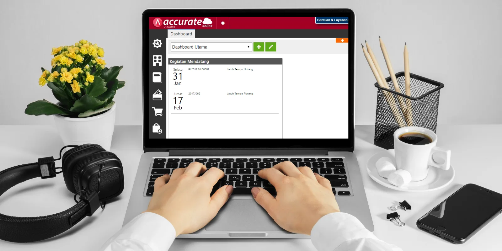 Menampilkan Widget Pengingat Piutang di Accurate Online