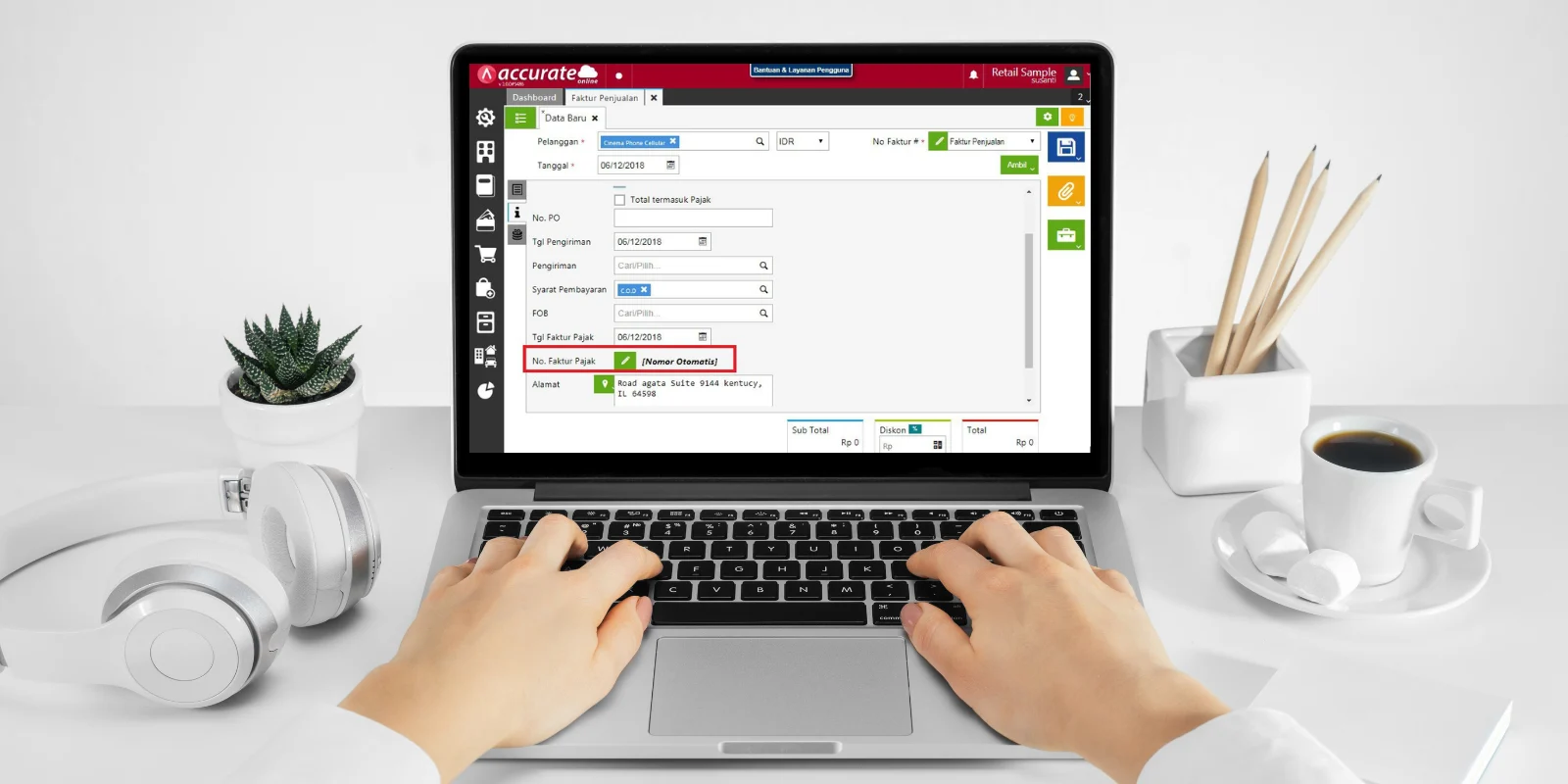 Tidak Menampilkan Nomor Faktur Pajak di Accurate Online