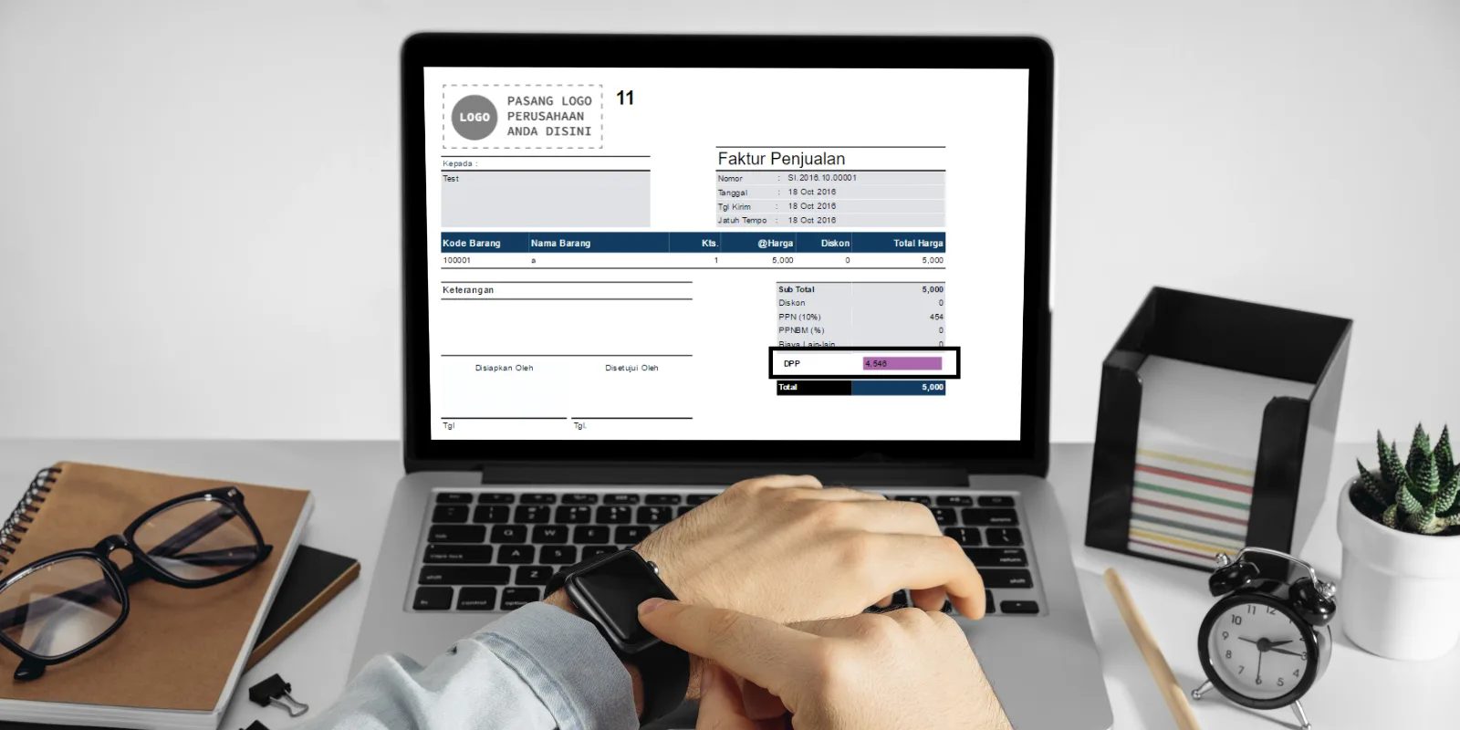 DPP pada Faktur Penjualan Inclusive Tax Accurate Online