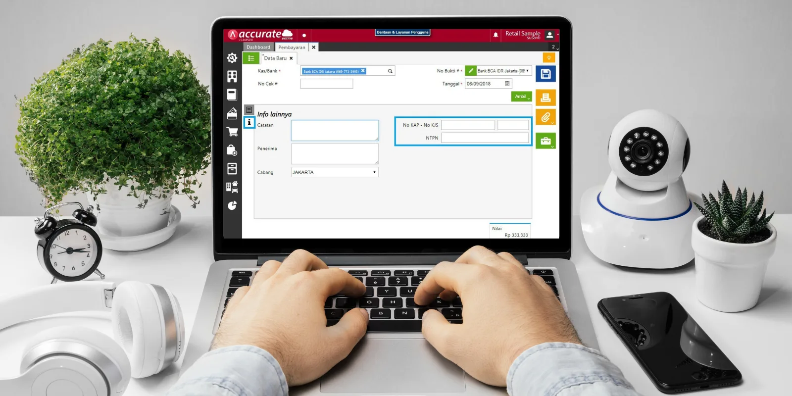 Pembayaran PPH dan Pengisian NTPN di Accurate Online