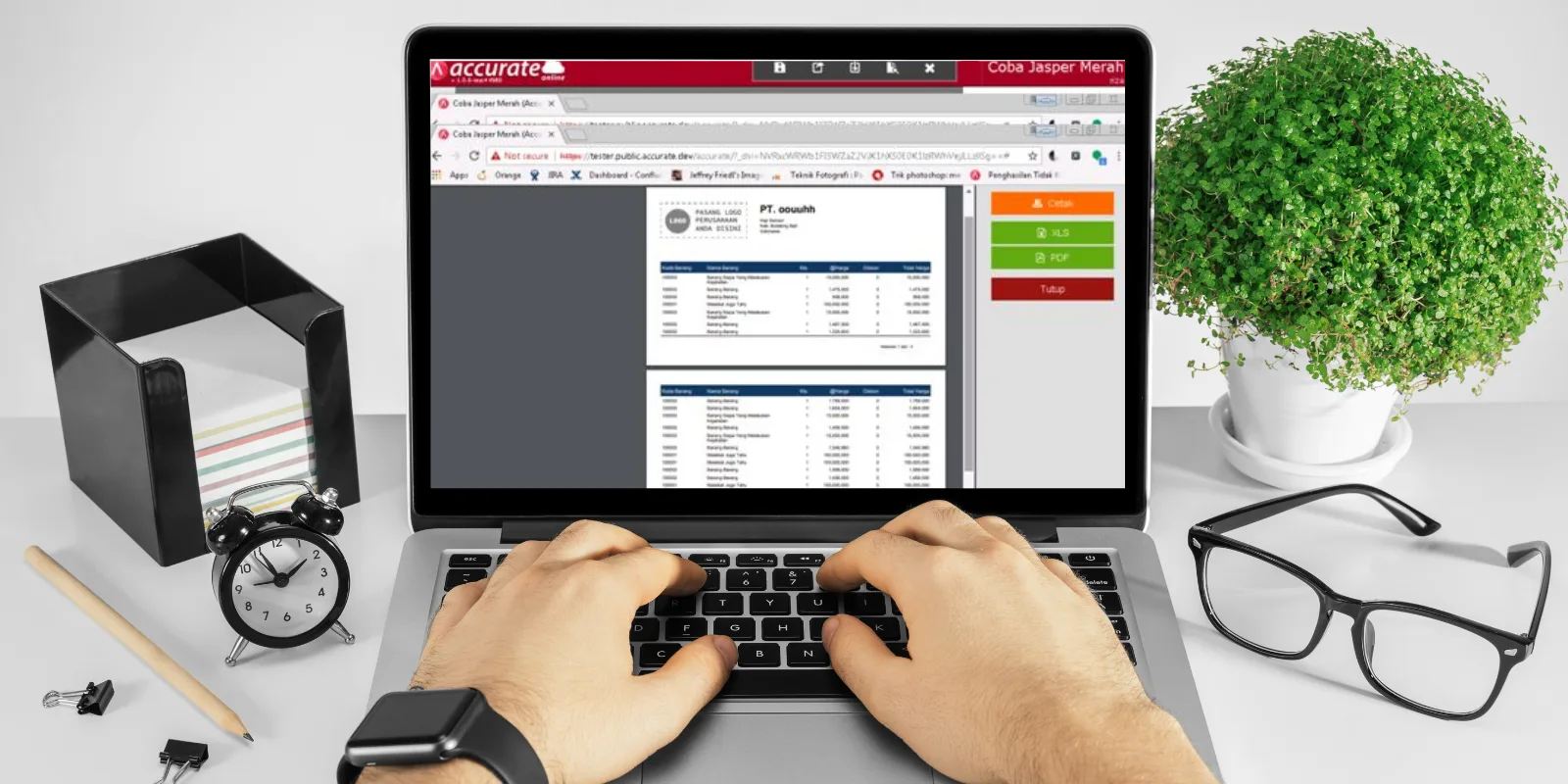 Header Hanya Halaman Pertama di Cetakan Accurate Online