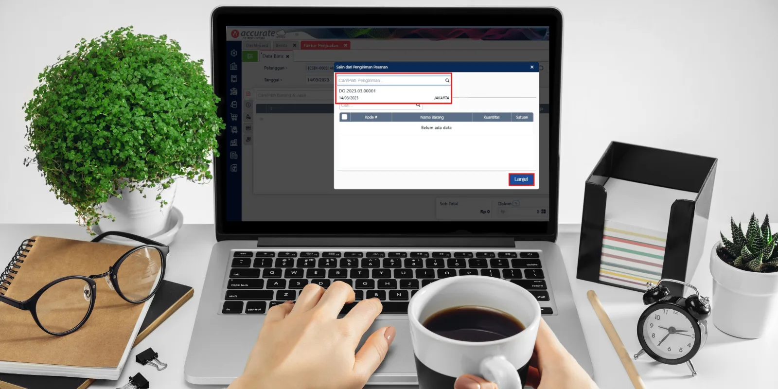 Faktur Penjualan Tarik dari Pengiriman di Accurate Online