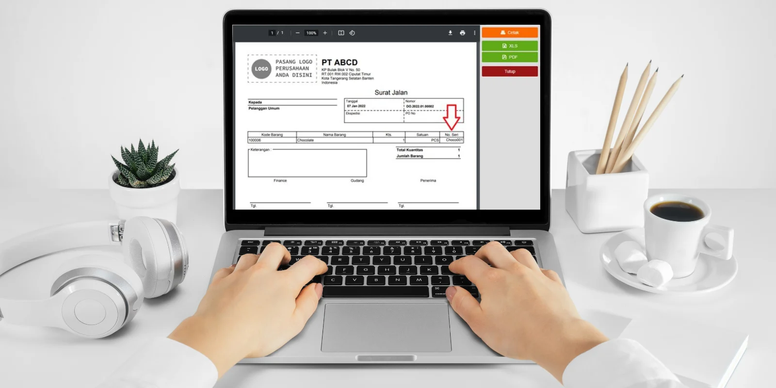 Nomor Seri Barang di Pengiriman Pesanan Accurate Online