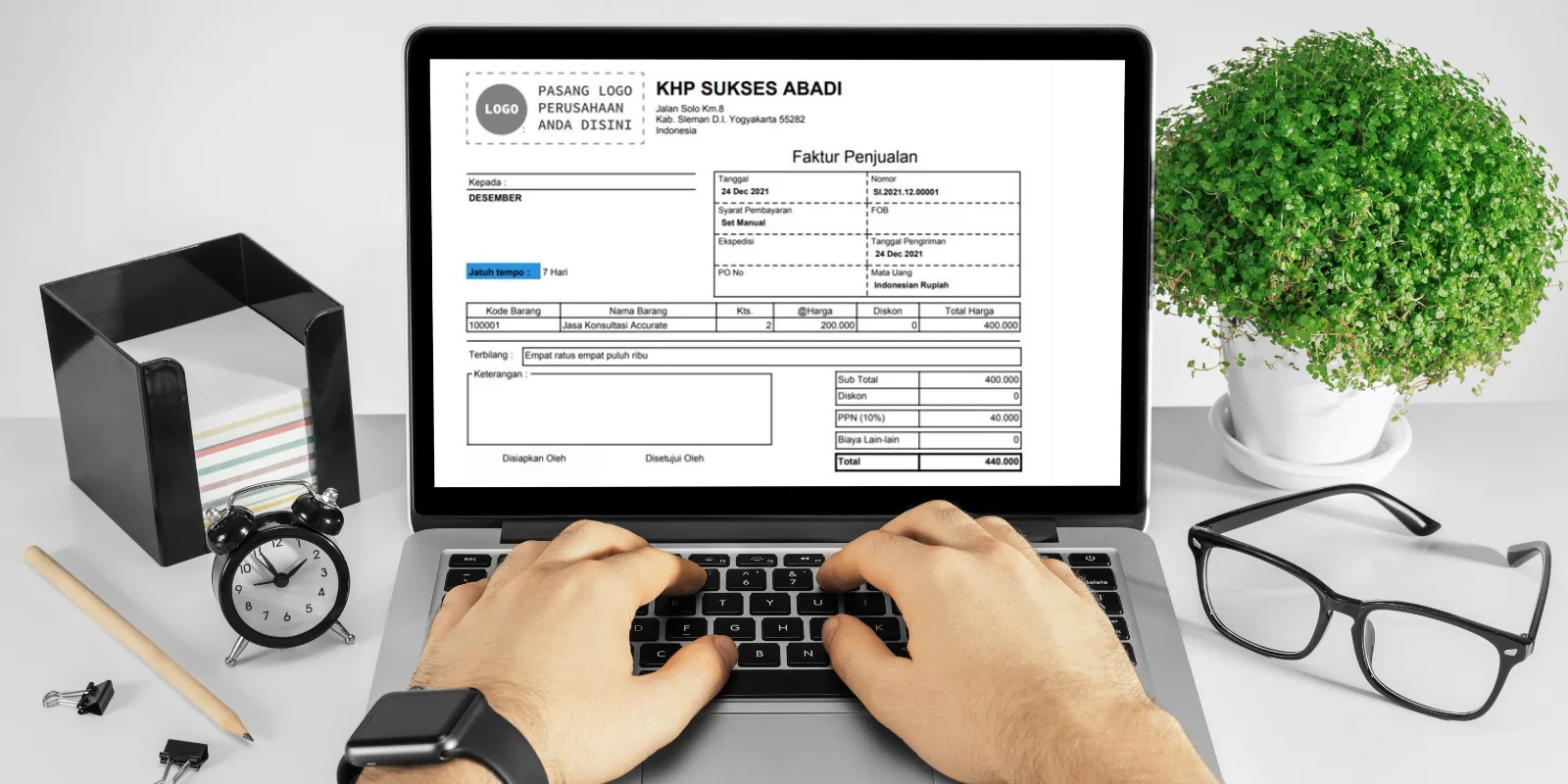 Rentang Jatuh Tempo di Faktur Penjualan Accurate Online